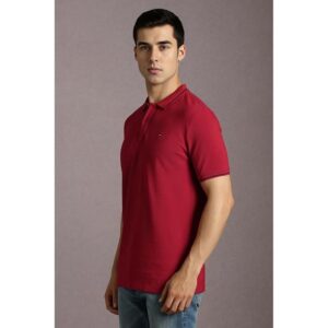 Louis Philippe Men's Premium Solid Polo T-Shirt Slim fit with Color Fastness